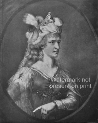 Sarah Siddons Photo 8x10 Zara The Mourning Bride 1783 Engraved Portrait