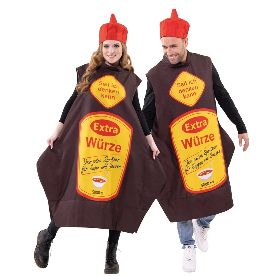 PARTYXPEOPLE Karneval Kostüm Unisex Erwachsen Spicy Robe Extra Würze Gr. One Size