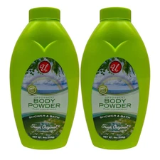 Fresh Original Scented Absorbent Body Powder - 100% Talc Free, 8oz. (Pack of 2)