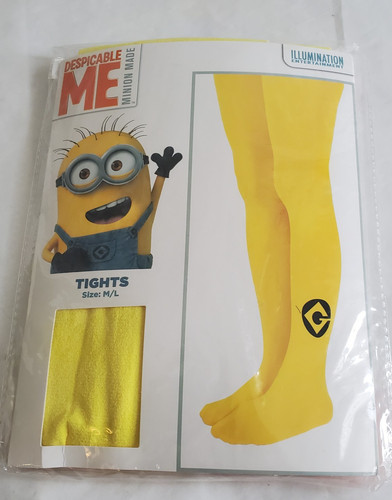 Despicable Me Yellow Tights Costume Minions Size M/L New