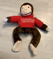 Extremely Rare VTG 80s Curious George Classic Plush Toy Made In Korea Eden Toys