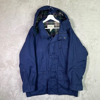 Eddie Bauer Jacket Mens M Wool Lined Mountain Parka Barn Chore Coat Vtg 90s