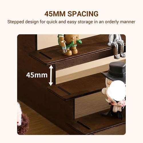5-Tier Wooden Display Riser Stand for Figures Desserts Tiered Cupcake Stand - Picture 3 of 15