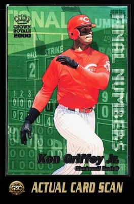 2000 Pacific Crown Royale Ken Griffey Jr. #8 Final Numbers Cincinnati Reds