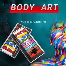 1Pc Face Paint Face Painting Kit Halloween Face And Body Paint Palette Cosplay