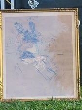 Henri de Toulouse-Lautrec's "Femme de Profil (Madame Lucy)" 1896