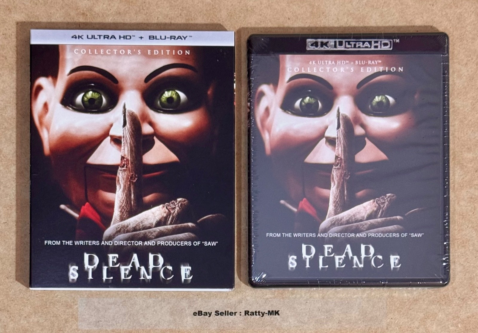 DEAD SILENCE - USA IMPORT 4K + BLU RAY COLLECTOR'S EDITION - NEW & SEALED