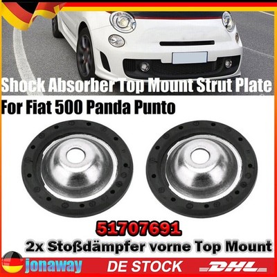 2x Upper Spring Plates Für Fiat 500 500C Panda Idea Punto 188 Lancia 51707691 