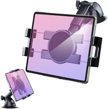 Dashboard & Windshield Car Tablet Mount Holder, Suction Cup Window Dash Phone