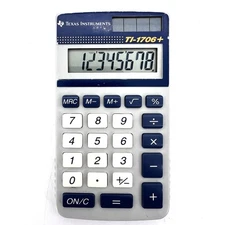 Texas Instruments TI-1706+ Solar Battery Calculator