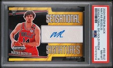 2024 Panini Prizm Black Matas Buzelis Rookie Gold Prizm Auto /10 PSA 8 Bulls