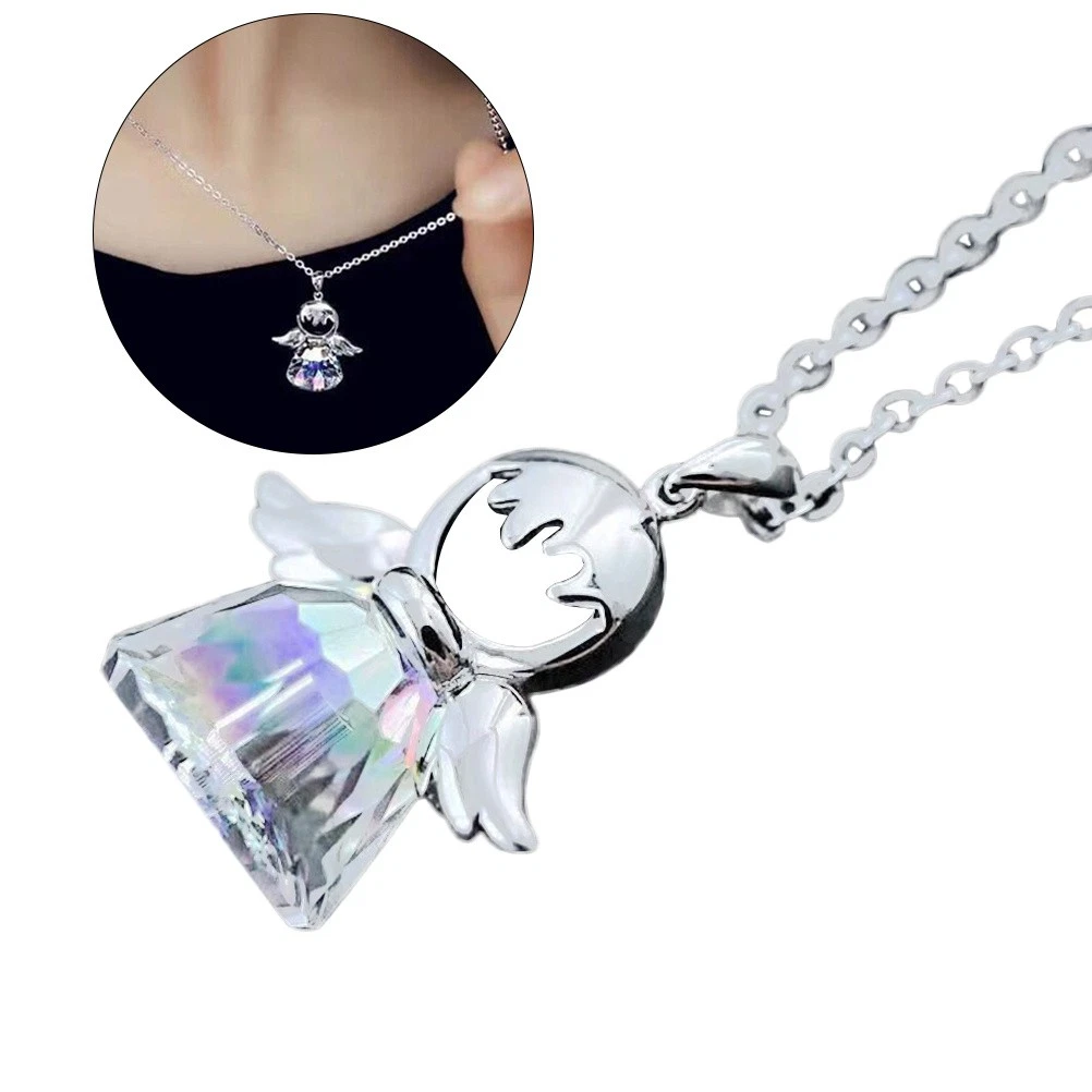 Ciondolo Angelo Con Preghiera Incisa "Angelo Di Dio" In Argento 925 - Foto 2