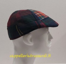 COPPOLA BERRETTO SCOZZESE PATCHWORK INVERNALE MADE IN ITALY