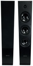 2 Rockville RockTower 68B Black Home Audio Tower Speakers Passive 8 Ohm