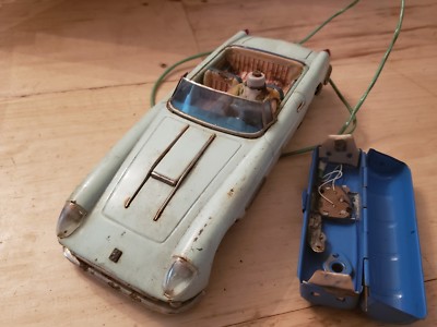Vintage FERRARI COUPE SUPER AMERICA BANDAI, JAPAN 11" TIN TOY CAR remote control | eBay