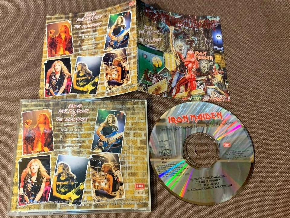 IRON MAIDEN Bring Your Daughter JAPAN 3-track 5" MAXI CD TOCP-6572 w/PS BOOKLET - Image 2 of 4