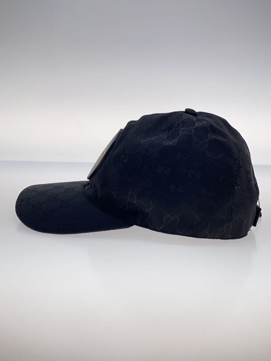 GUCCI Cap XL Canvas Black Total Pattern Mens 576253 4HG53 GUCCI Cap XL Canvas Black Total Pattern Mens 576253 4HG53