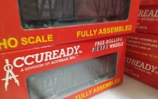 ACCURAIL HO RTR SINGLE SHEATH 40FT WOODBOXCAR X 2 D@H