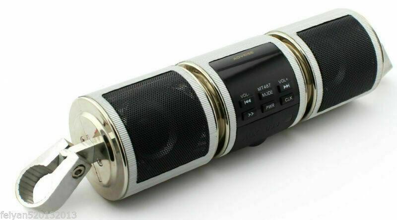 MP3 Stereo Speakers Motorcycle Bluetooth Audio FM Radio Sound