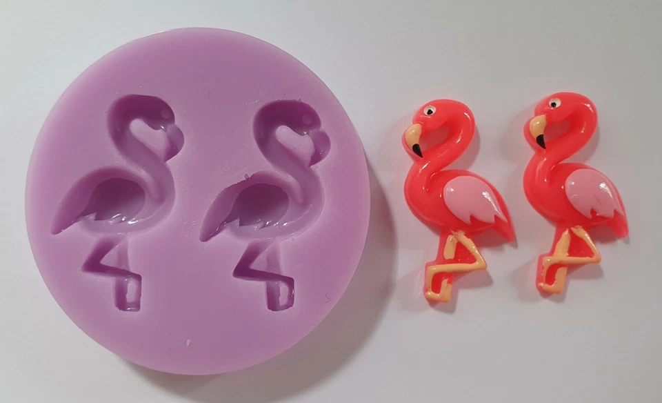 Flamencos Molde de Silicona para Tarta Decoración, Resina, Chocolate Etc. - Imagen 1 de 1