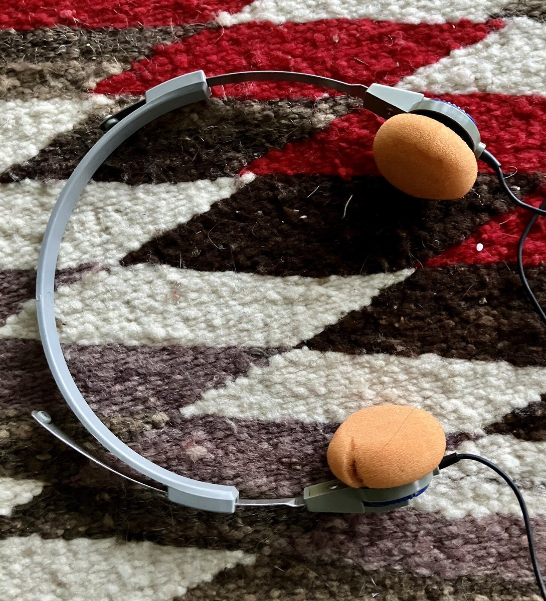 Rare Vintage Toshiba HR-S2 1980's Headphones Walkman Japan Work