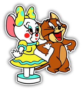 Tom And Jerry Toy Cartoon Car Bumper Sticker Decal 4'' x 5'' | eBay