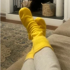 SOLID COLOR FLEECE SOCKS,  you choose COLOR & SIZE  sizes 5-14.5 **READ***