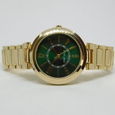 NINE WEST NW/2192 Three-Hand Quartz Analog Women's Watch Sz. 6 1/2" New Battery