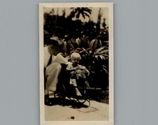 Antique 1940's In the Stroller!- Black & White Photography Photo