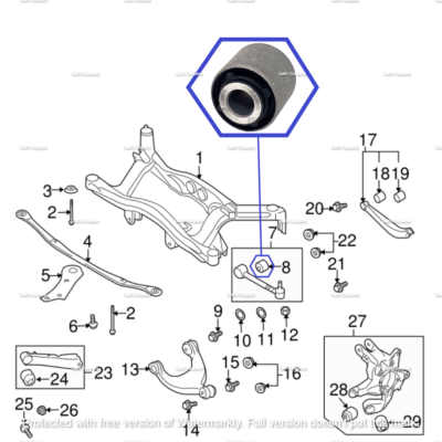 20254-AE010 For 2013 SUBARU Outback Rear Lateral Control Arm Rod