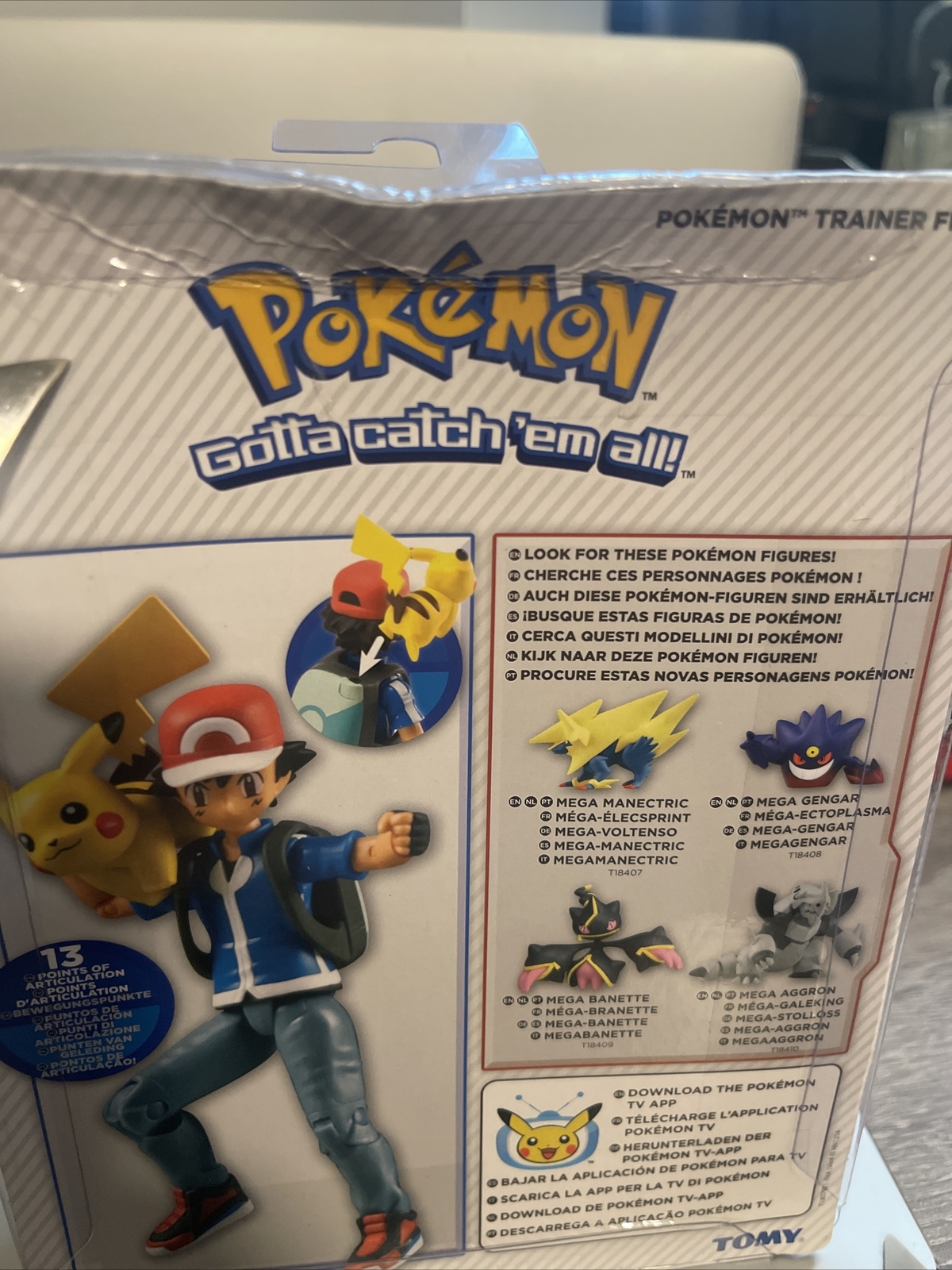 Tomy Pokemon XY Ash and Pikachu Pokémon trainer Action Figure