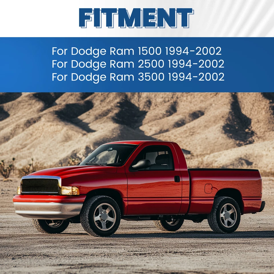 Rear Step Bumper Assembly w/D-Rings Shackles For Dodge Ram 1500 2500 3500 94-02 Foto 4 de 4