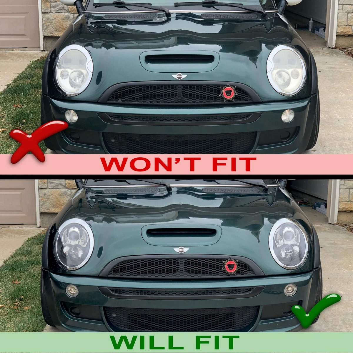 4 Gloss Black TailLight HeadLight Rim for 2002 2006 Mini Cooper R50 R52 R53