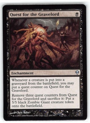 Quest for the Gravelord *Uncommon* Magic MtG x1 Zendikar SP