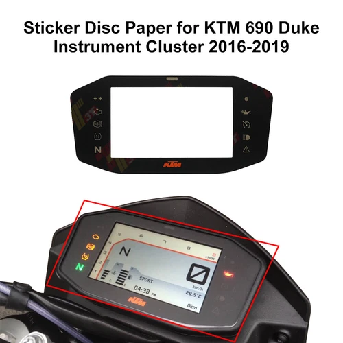 Aufkleberscheibenpapier für KTM 690 Duke/R, 790 Duke Tachoinstrument