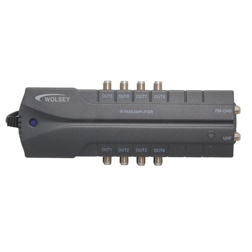 8 Way TV Aerial Amplifier Signal Booster Wolsey BiDirectional IR