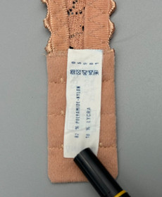 Antinea Lise Charmel 32D Beige Nude Semi-lined Underwired Embroidered Lace Bra