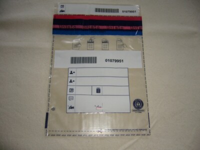 50 x Sicherheitstaschen Safebags Moneybags 195 x 265 mm +30 mm Bon   