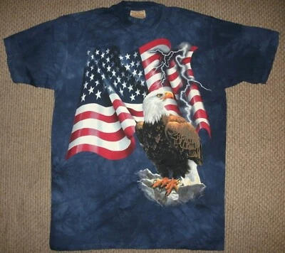 Camiseta The Mountain Vintage Águila/Bandera--Talla: Grande--ENVÍO GRATUITO - Imagen 1 de 4
