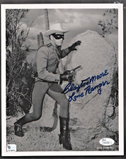 CLAYTON MOORE Lone Ranger Signed 8 x 10 Photo JSA + Booklet + Provenance + Shirt