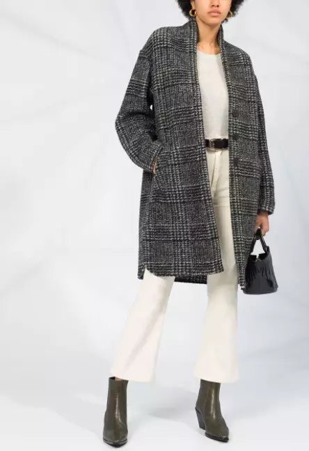 Isabel Etoile Gabriel Plaid Coat |