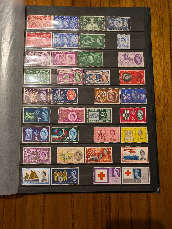 Great Britain Commemorative PreDecimal Mint Stamp Collection in Stock