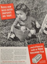 Kodak Verichrome Film Print Ad Vintage 1941 Ephemera Wall Art Decor