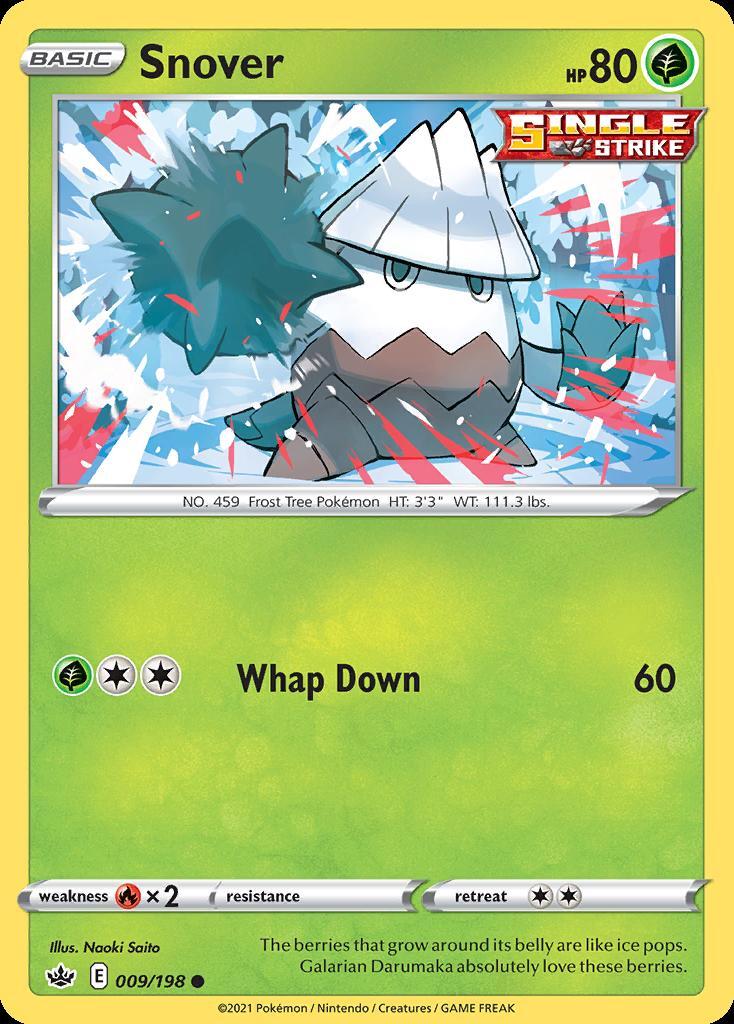 Pokemon Snover (9/233) Chilling Reign NM