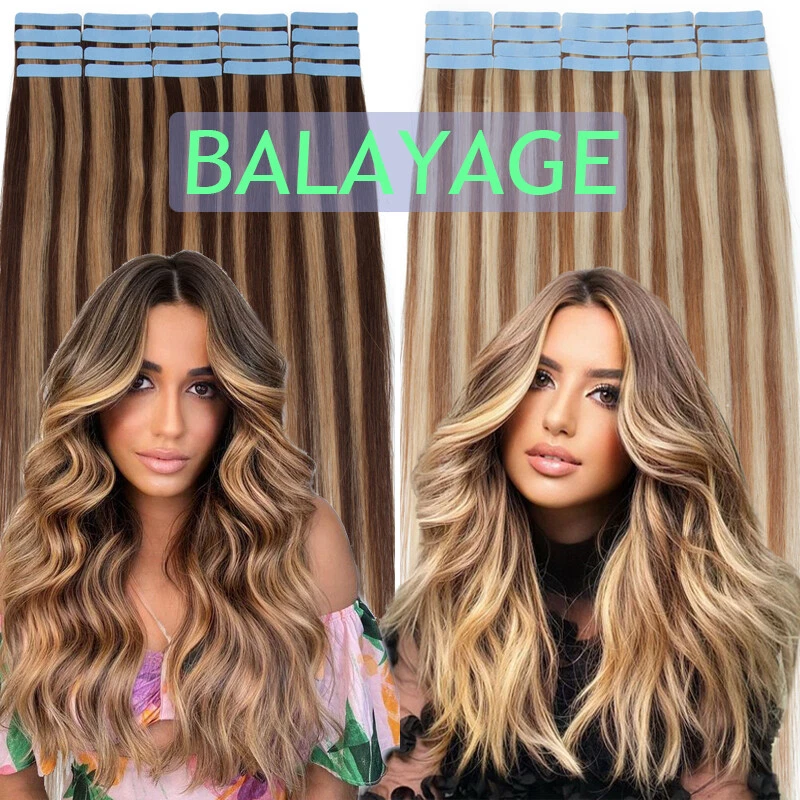 CLEARANCE Tape in Russian Remy Human Hair Extensions Skin Weft Blonde THICK AU F - image 4 of 4