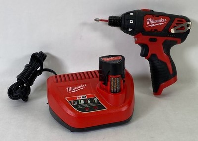 M12 12V Lithium-Ion Cordless 1/4 in. Hex Screwdriver Battery & Charger Included