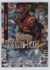 2015 Contenders Draft Picks Cracked Ice Ticket 3/23 Leonard Williams Auto 0s3