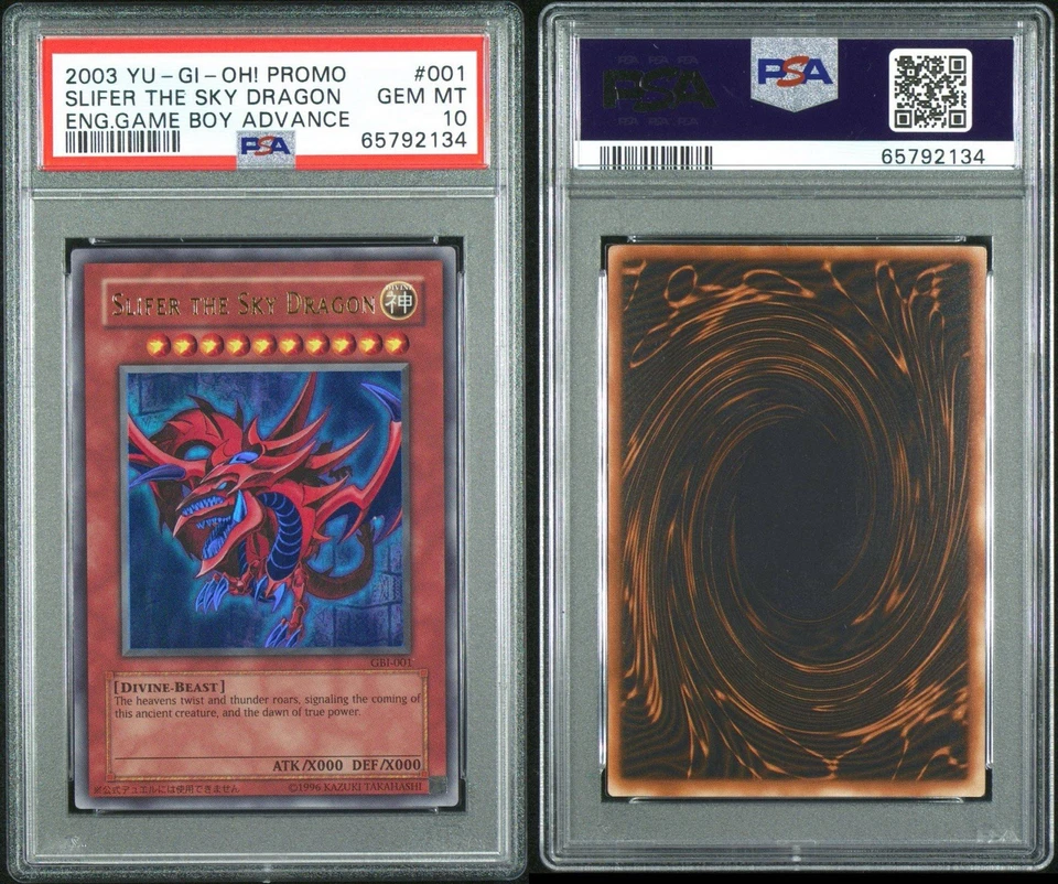 2003 Yu-Gi-Oh! Promo Slifer The Sky Dragon GEM MT 10 Card - Image 3 of 3
