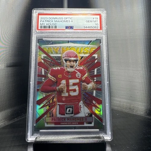 2023 Panini Donruss Optic - My House Patrick Mahomes II #19 Silver Prizm PSA 10