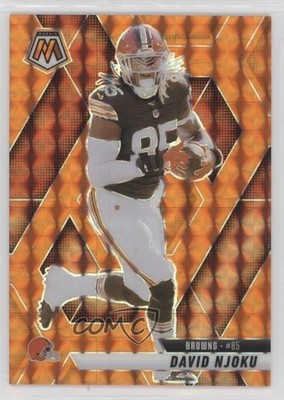 2025 Panini Mosaic Orange Mosaic Prizm 40/199 David Njoku #133 6q5